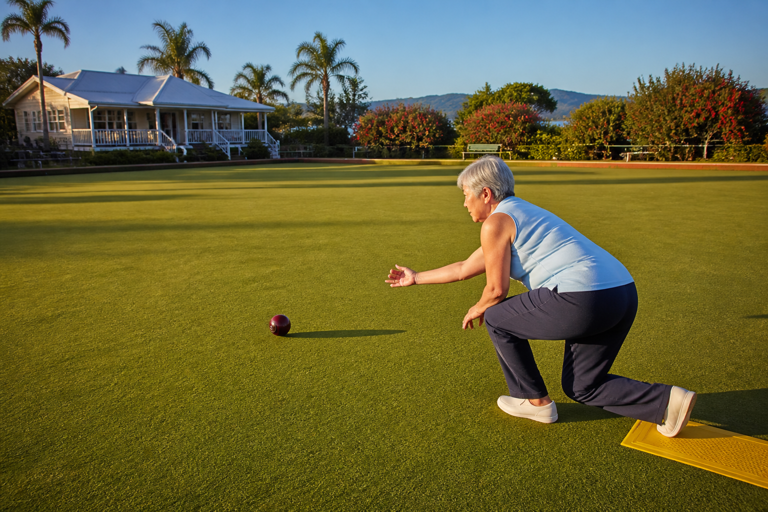 Lawn bowls green