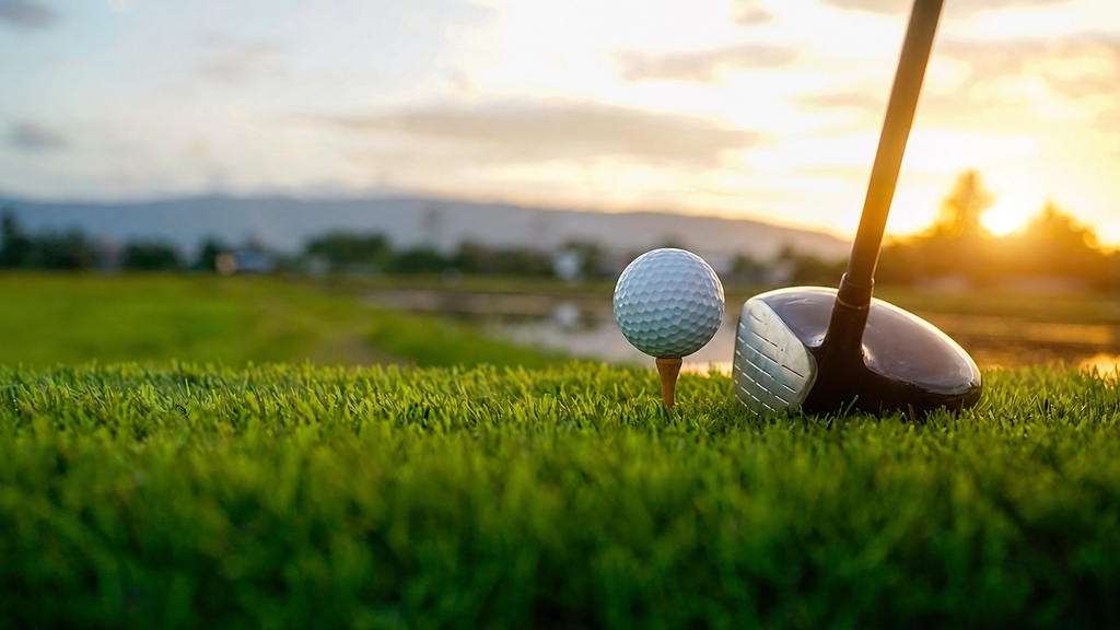 Golf course at dawn